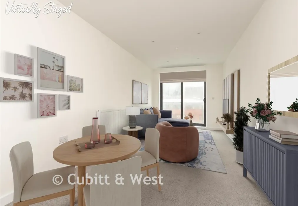 Living/Kitchen/Dining Room - Albion Yard, Brook Road, Redhill, Surrey - Wards of Kent