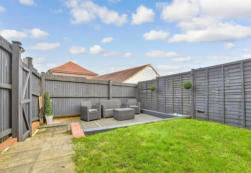 Rear Garden - Central Boulevard, Aylesham, Canterbury, Kent - Wards of Kent