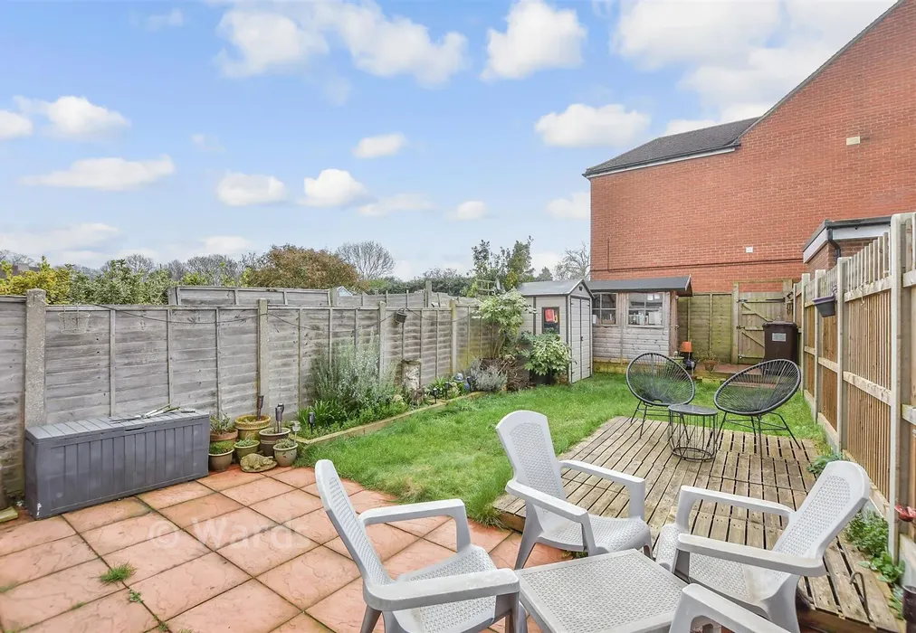 Rear Garden - Gerrard Avenue, Medway, Rochester, Kent - Wards of Kent
