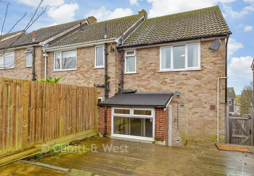 External Rear Elevation - Batemans Road, Woodingdean, Brighton, East Sussex - Wards of Kent