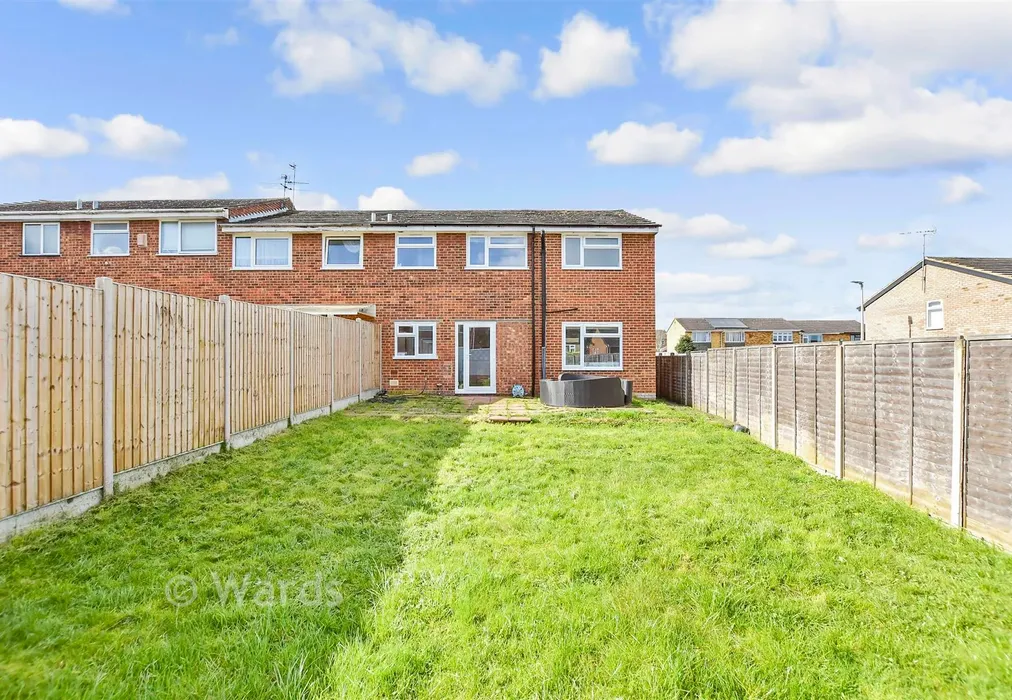 Rear Elevation - Mincers Close, Lordswood, Chatham, Kent - Wards of Kent