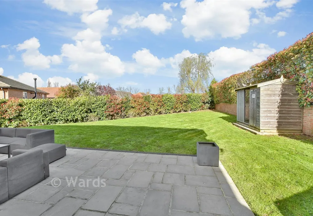 Rear Garden - Hustlings Drive, Eastchurch, Sheerness, Kent - Wards of Kent