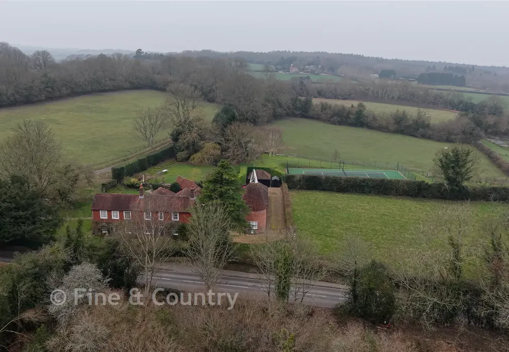 Aerial - Station Road, Rotherfield, Crowborough, East Sussex - Wards of Kent