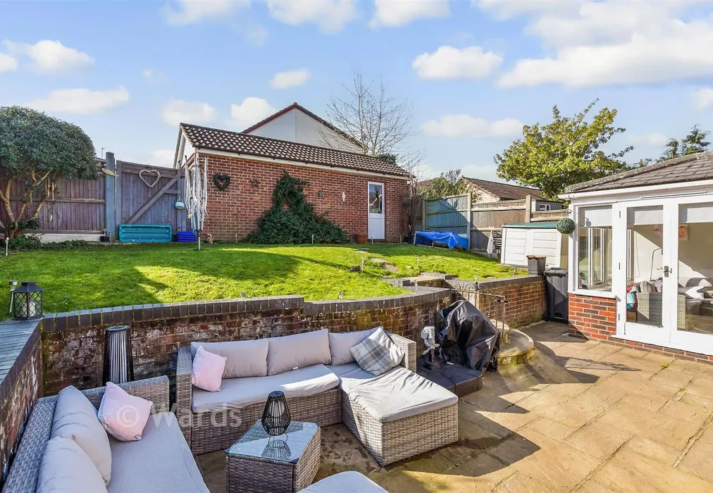 Rear Garden - Cotswold Gardens, Downswood, Maidstone, Kent - Wards of Kent