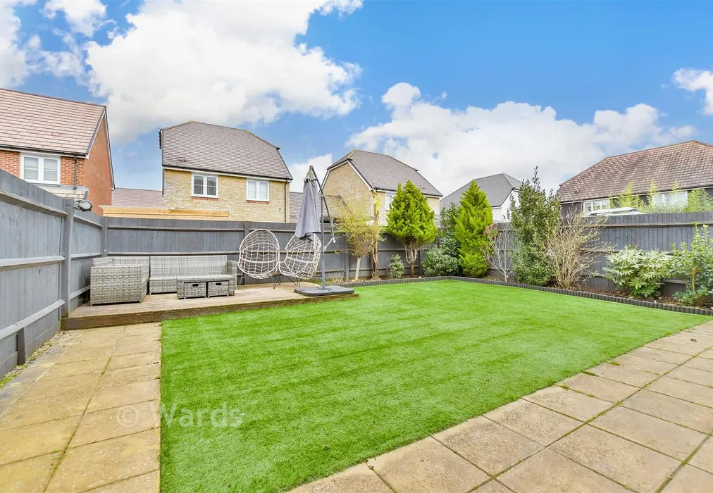 Rear Garden - Haffenden Avenue, Sittingbourne, Kent - Wards of Kent