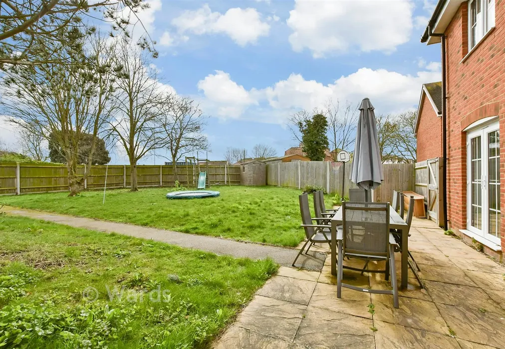 Rear Garden - Sunrise Close, Margate, Kent - Wards of Kent