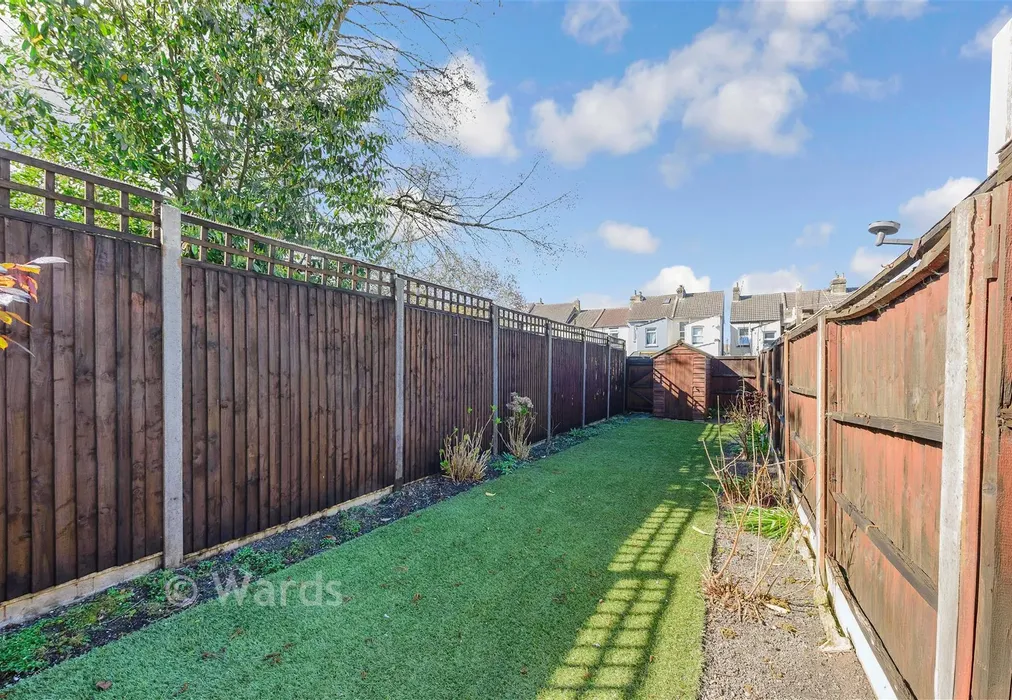 Rear Garden - King Street, Gillingham, Kent - Wards of Kent