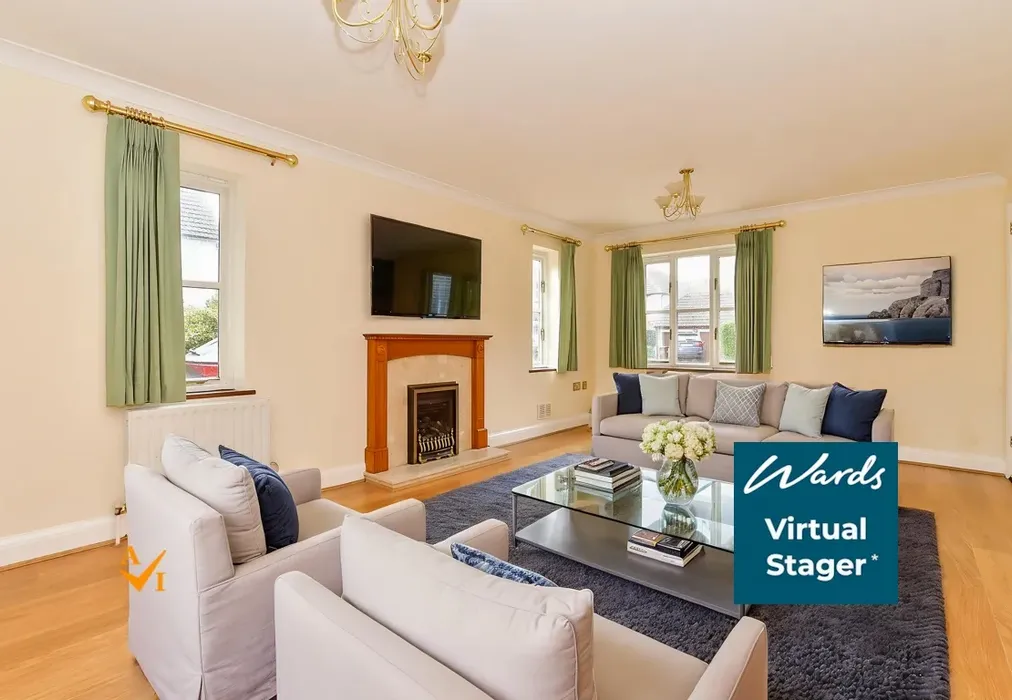 Lounge (Contemporary style) - Mill Stream Place, Tonbridge, Kent - Wards of Kent