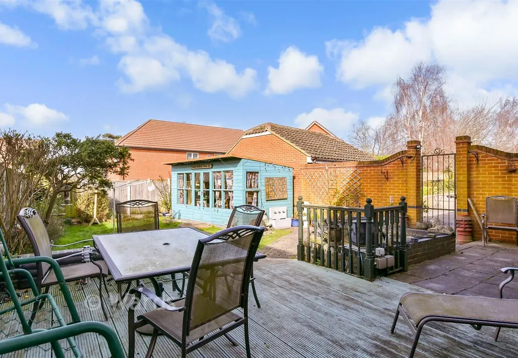 Rear Garden - Oakland Court, Ramsgate, Kent - Wards of Kent