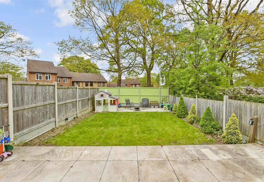 Rear Garden - Duchess Of Kent Drive, Lords Wood, Chatham, Kent - Wards of Kent
