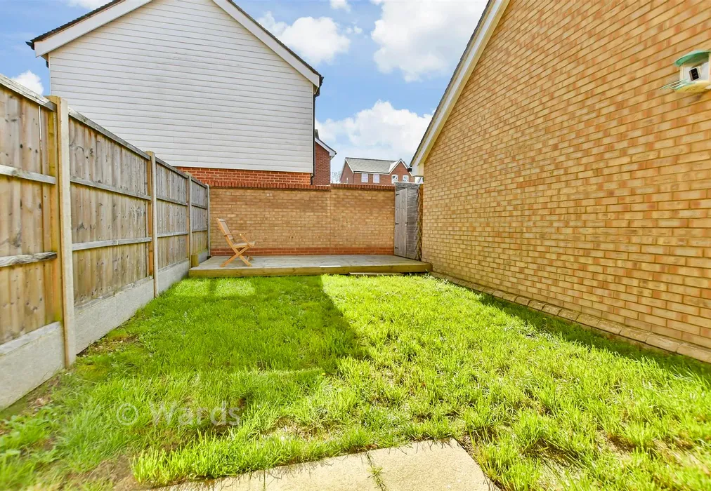 Rear Garden - Eveas Drive, Sittingbourne, Kent - Wards of Kent