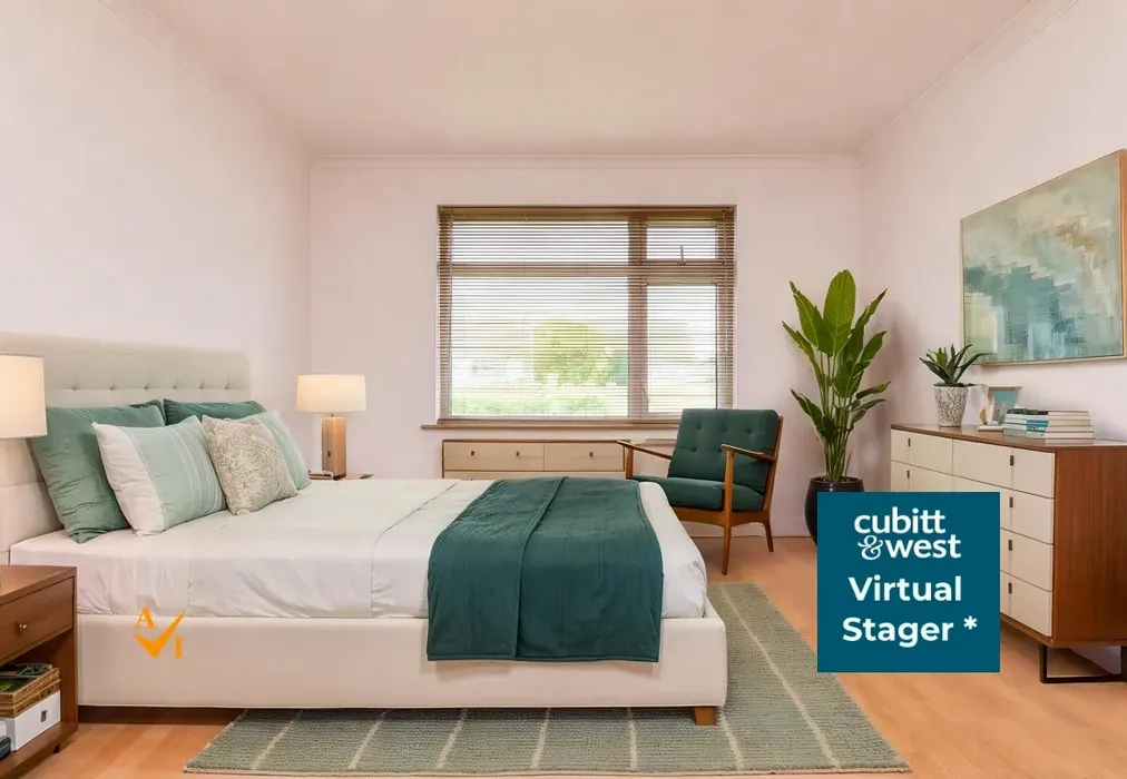 Bedroom 1 (Contemporary style) - Palatine Road, Goring-By-Sea, Worthing, West Sussex - Wards of Kent