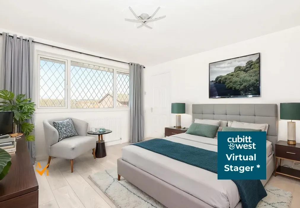 Bedroom 1 (Modern style) - Rustic Close, Peacehaven, East Sussex - Wards of Kent