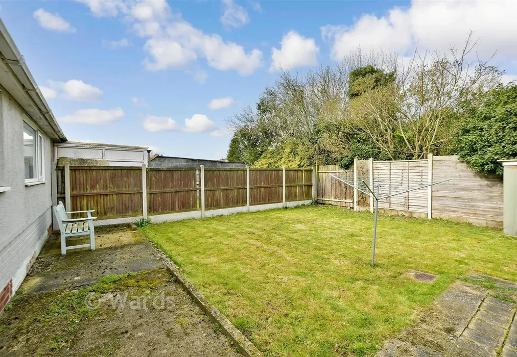 Rear Garden - Violet Avenue, Ramsgate, Kent - Wards of Kent