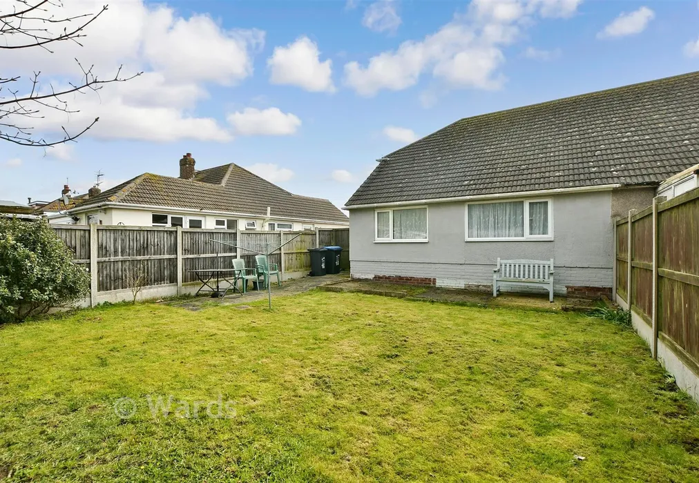 Rear Garden - Violet Avenue, Ramsgate, Kent - Wards of Kent