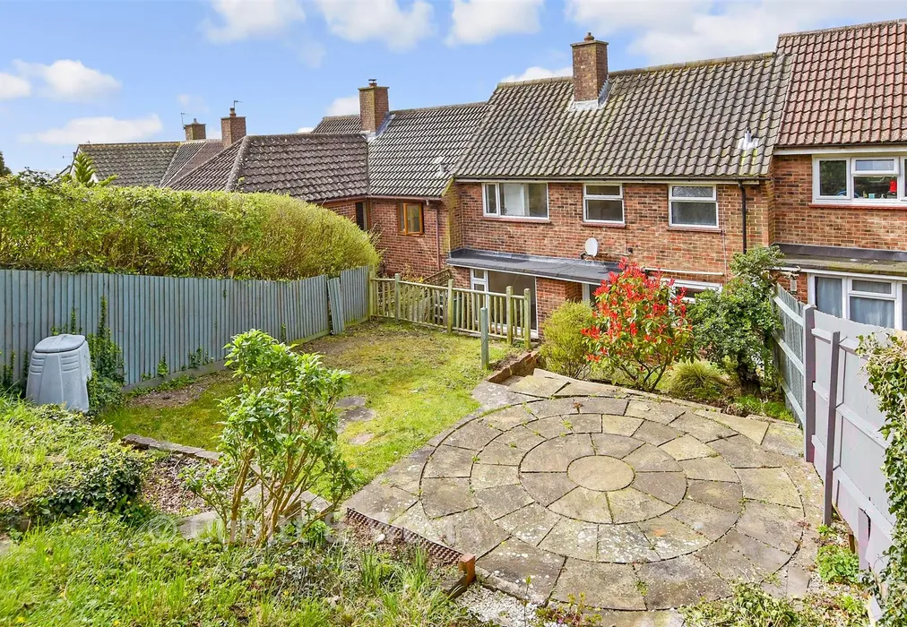 Rear Garden - Stanstead Crescent, Woodingdean, Brighton, East Sussex - Wards of Kent