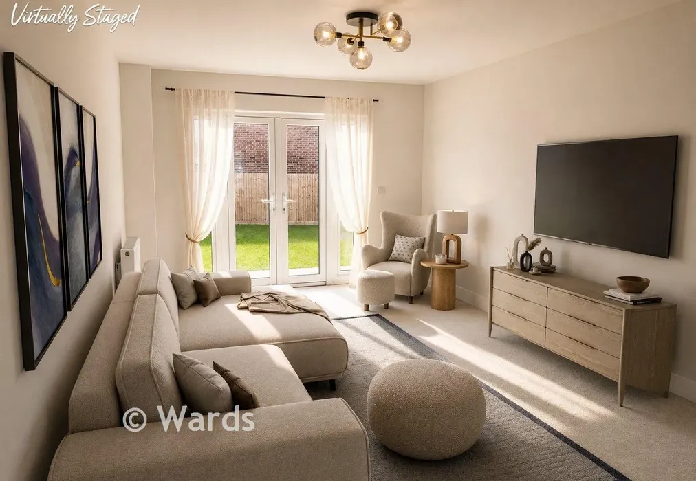 Staged Lounge - Blake Gardens, Scocles Road, Minster-On-Sea, Kent - Wards of Kent