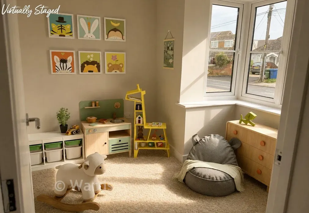 Staged Playroom/Study - Blake Gardens, Scocles Road, Minster-On-Sea, Kent - Wards of Kent
