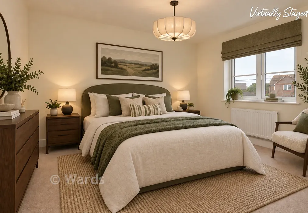 Staged Bedroom 2 - Blake Gardens, Scocles Road, Minster-On-Sea, Kent - Wards of Kent