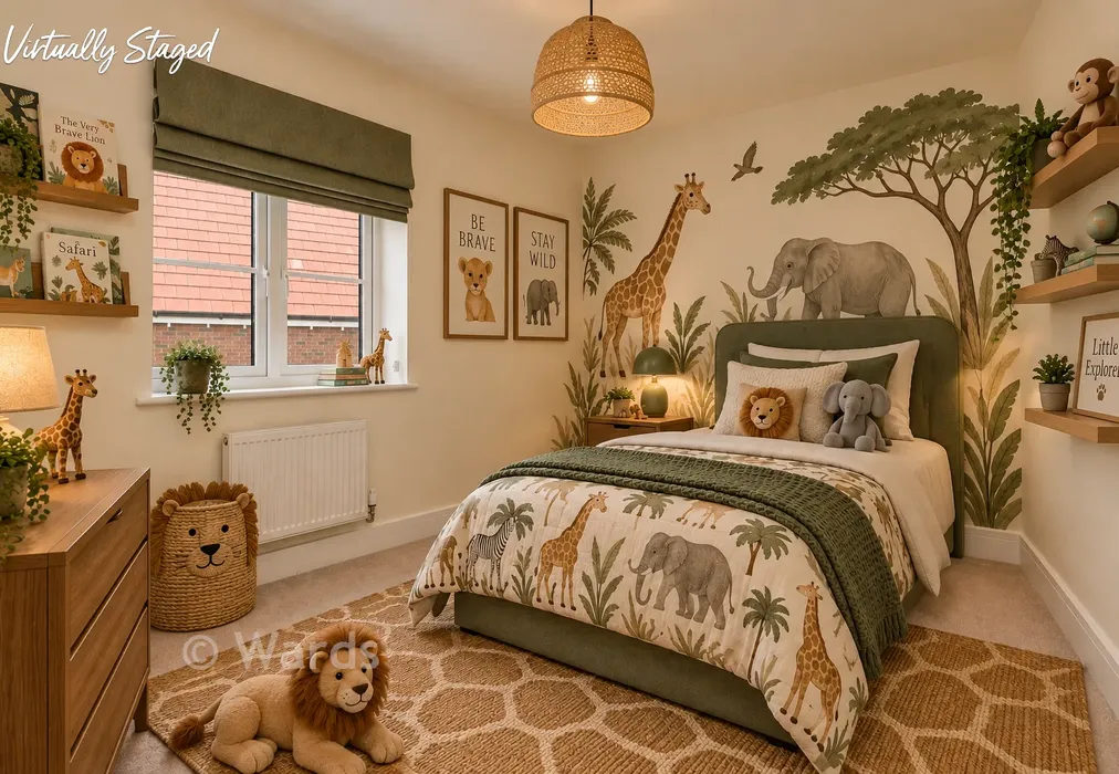 Staged Bedroom 3 - Blake Gardens, Scocles Road, Minster-On-Sea, Kent - Wards of Kent