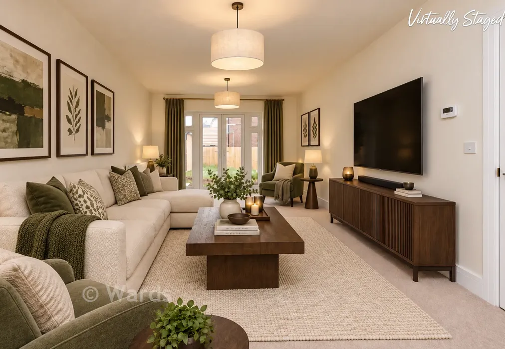Staged Lounge - Blake Gardens, Scocles Road, Minster-On-Sea, Kent - Wards of Kent