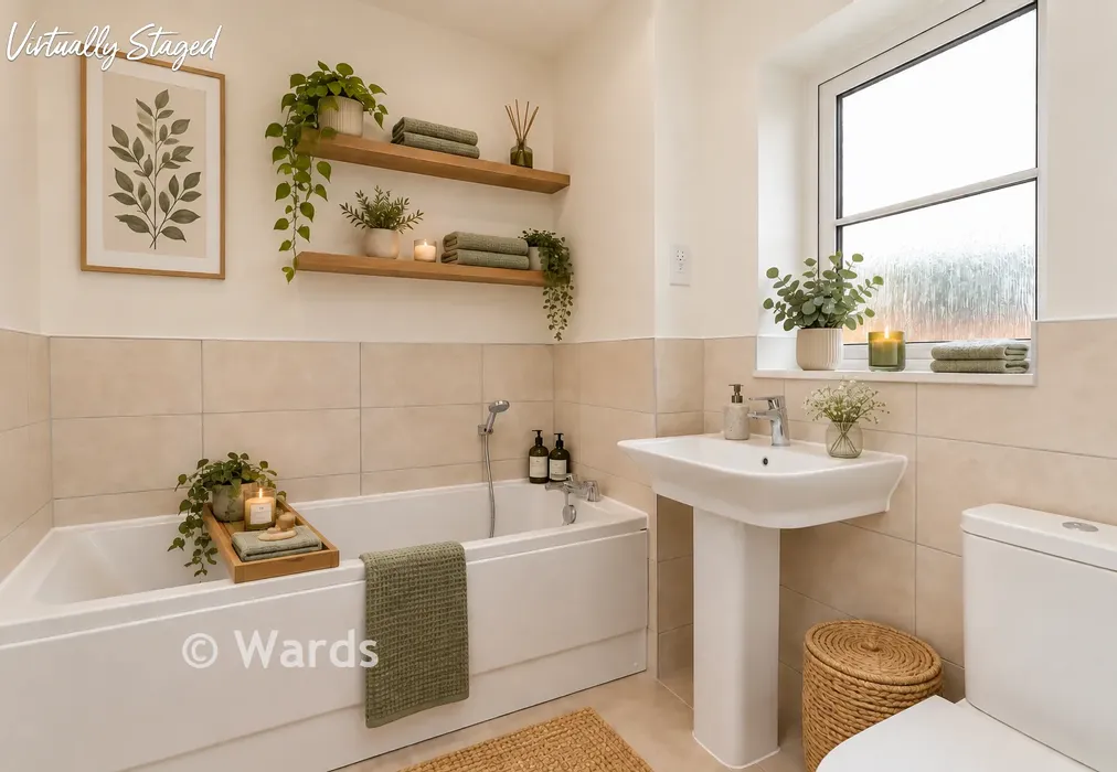Staged Bathroom - Blake Gardens, Scocles Road, Minster-On-Sea, Kent - Wards of Kent