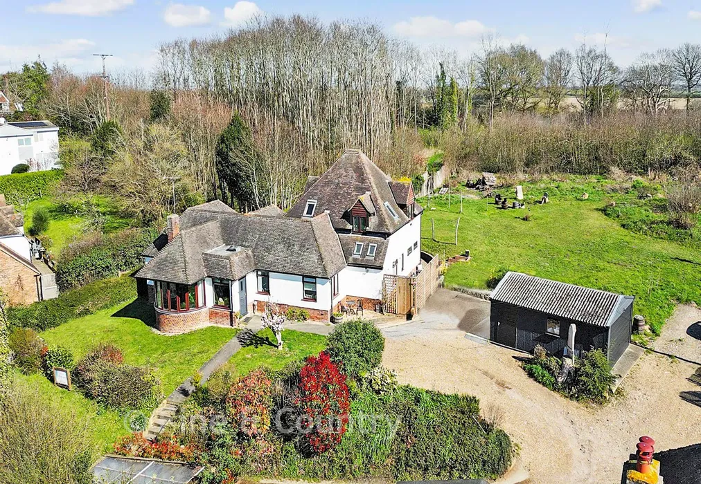 Aerial View - Preston Hill, Wingham, Canterbury, Kent - Wards of Kent