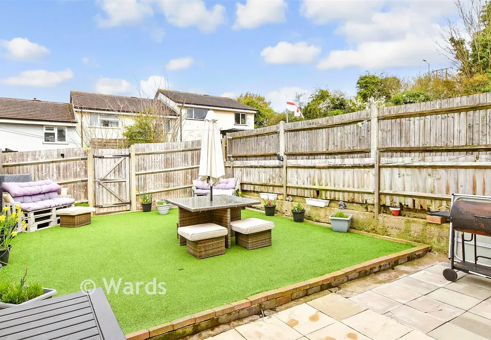 Rear Garden - Somerset Close, Walderslade, Chatham, Kent - Wards of Kent