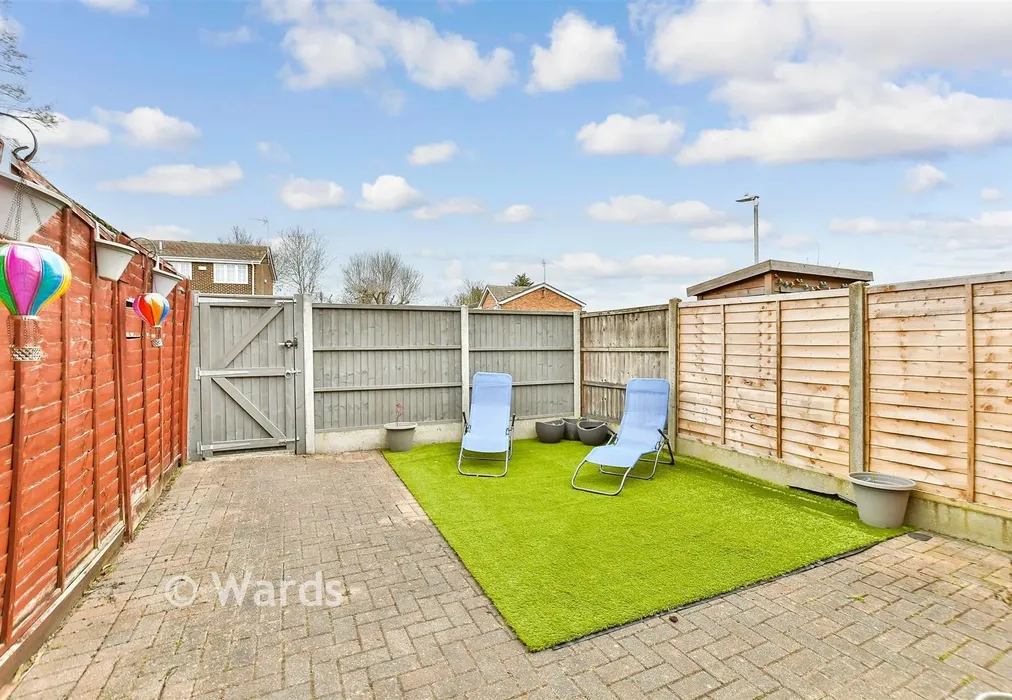 Rear Garden - Balmoral Terrace, Sittingbourne, Kent - Wards of Kent
