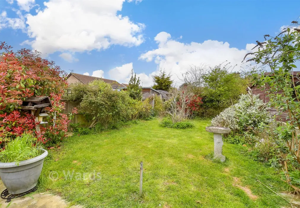 Rear Garden - Barley Close, Herne Bay, Kent - Wards of Kent