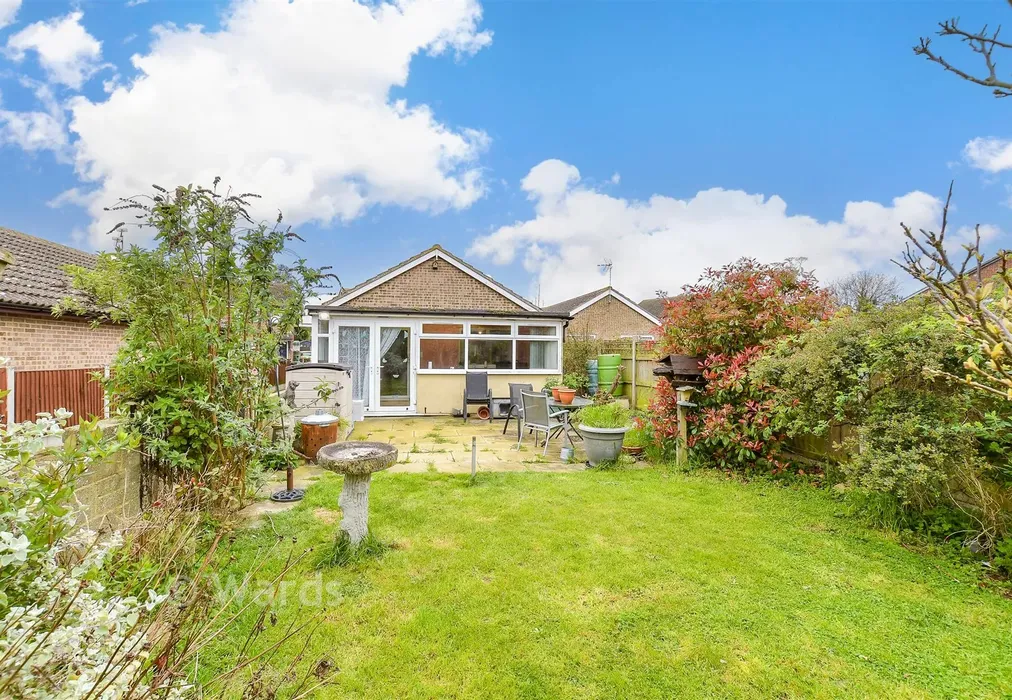 Rear Garden - Barley Close, Herne Bay, Kent - Wards of Kent