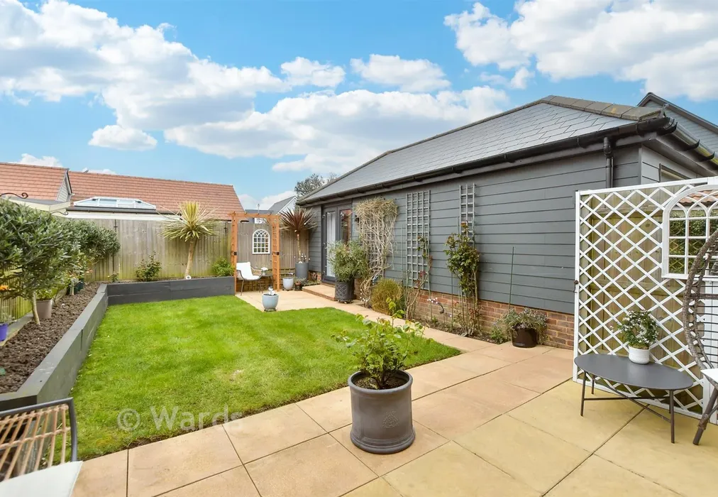 Rear Garden - Crispin Close, New Romney, Kent - Wards of Kent