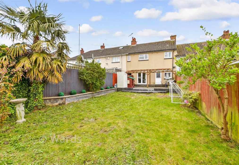 Rear Garden - Browning Place, Folkestone, Kent - Wards of Kent