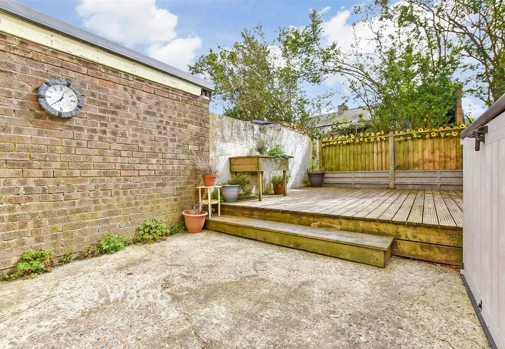 Rear Garden - Wyndham Road, Dover, Kent - Wards of Kent