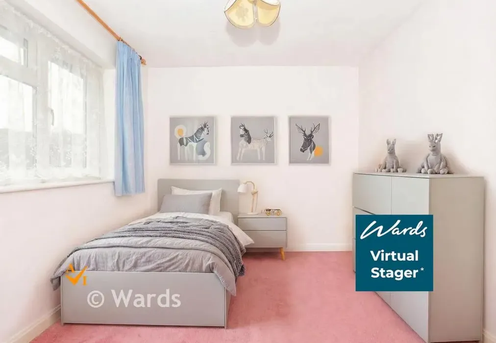 Bedroom 3 Ai Enhanced - Chestnut Walk, Larkfield, Kent - Wards of Kent