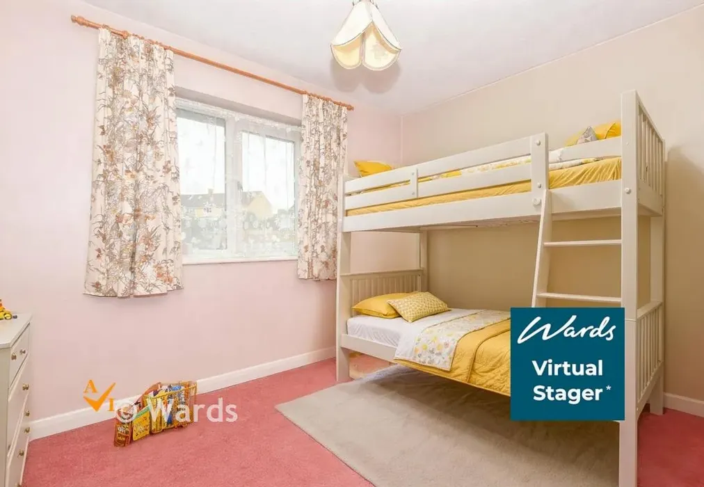 Bedroom 4 AI Enhanced - Chestnut Walk, Larkfield, Kent - Wards of Kent