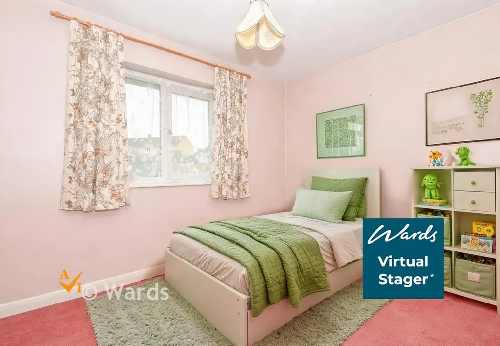 Bedroom 4 AI Enhanced - Chestnut Walk, Larkfield, Kent - Wards of Kent