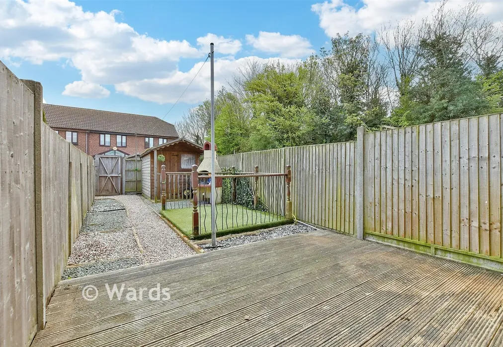 Rear Garden - Anne Boleyn Close, Eastchurch, Sheerness, Kent - Wards of Kent