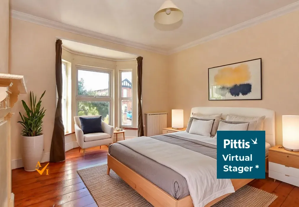 Bedroom 1 (Nordic style) - Marlborough Road, Elmfield, Ryde, Isle of Wight - Wards of Kent