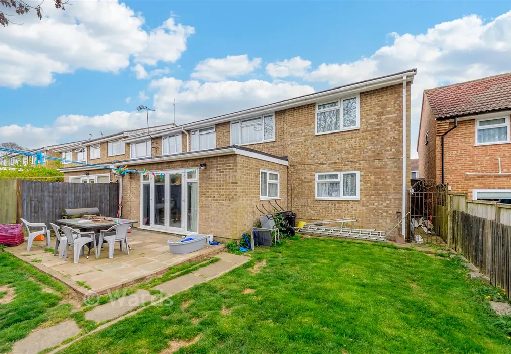 Rear Elevation - Courtfield Avenue, Lordswood, Chatham, Kent - Wards of Kent