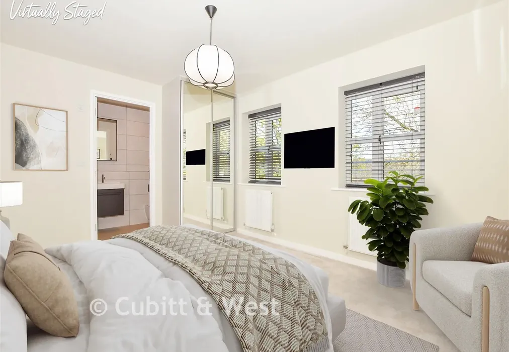 Staged Bedroom 1 - Prospect House, Outwood Lane, Chipstead, Surrey - Wards of Kent