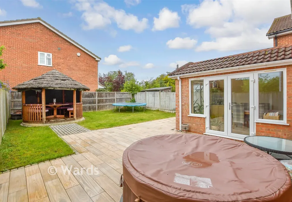 Rear Garden - Hazelwood Drive, Maidstone, Kent - Wards of Kent