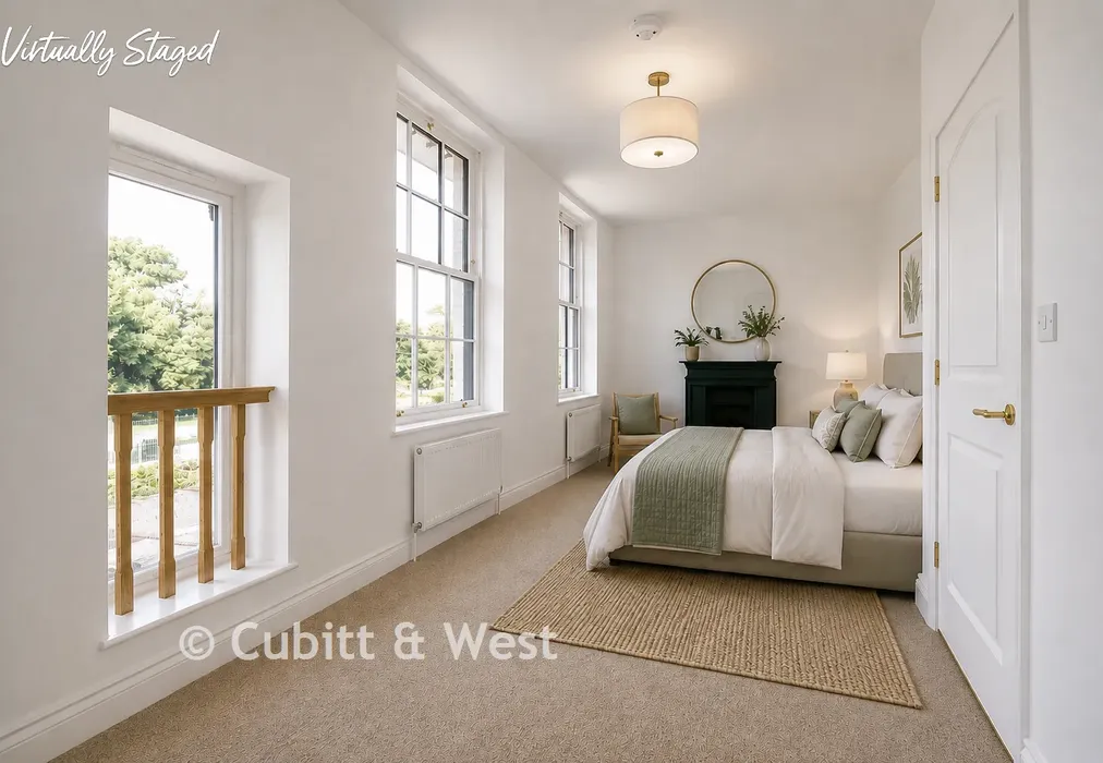 Staged Bedroom 3 - Grove House, The Green, Carshalton, Surrey - Wards of Kent