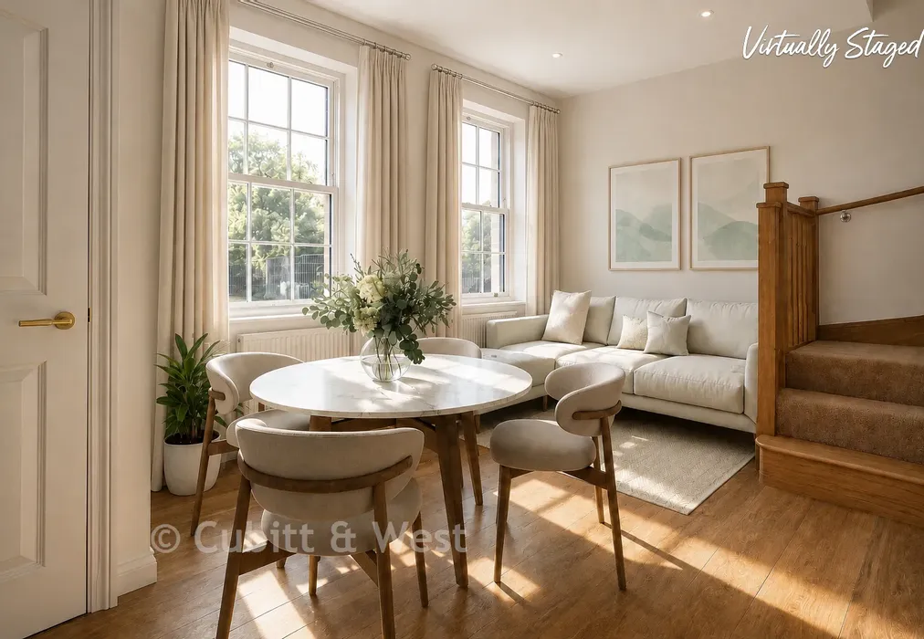 Staged Lounge Kitchen Diner - Grove House, The Green, Carshalton, Surrey - Wards of Kent