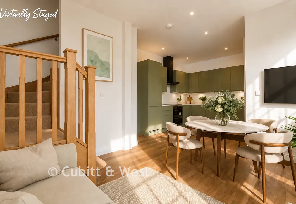 Staged Lounge Kitchen Diner - Grove House, The Green, Carshalton, Surrey - Wards of Kent