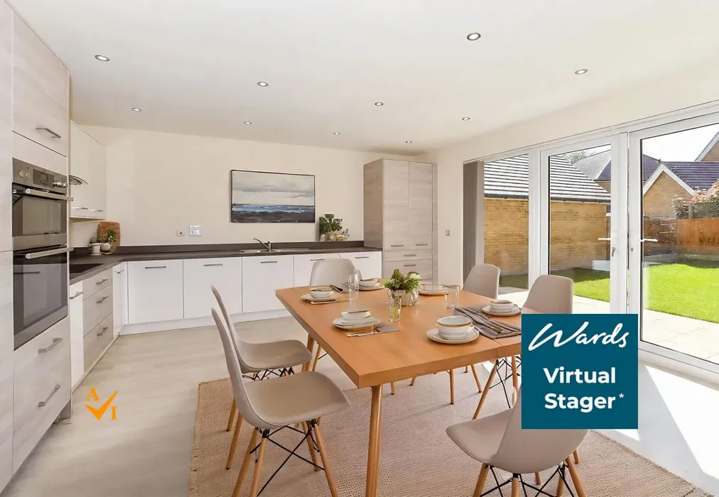 Kitchen/Diner (Contemporary style) - Rags Field, Staplehurst, Kent - Wards of Kent