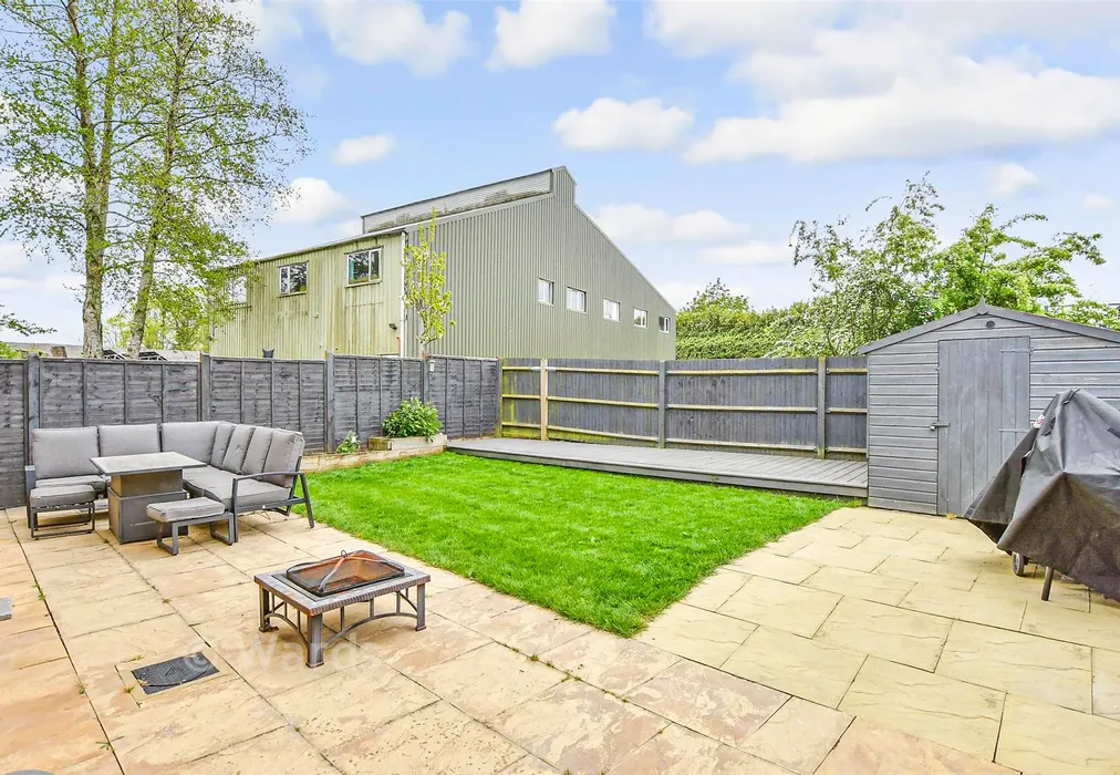 Rear Garden - St. Lawrence Crescent, Coxheath, Maidstone, Kent - Wards of Kent