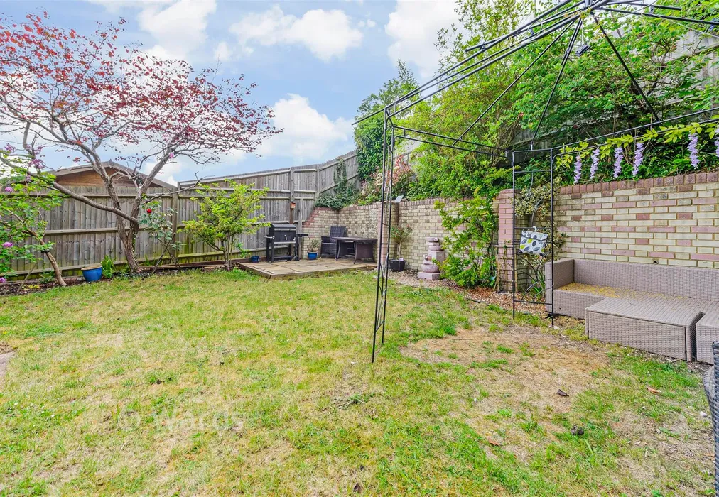 Rear Garden - Prince Charles Avenue, Walderslade, Chatham, Kent - Wards of Kent