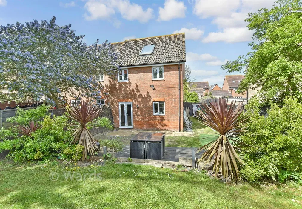 Rear Garden - Nunnery Grove, Minster On Sea, Sheerness, Kent - Wards of Kent