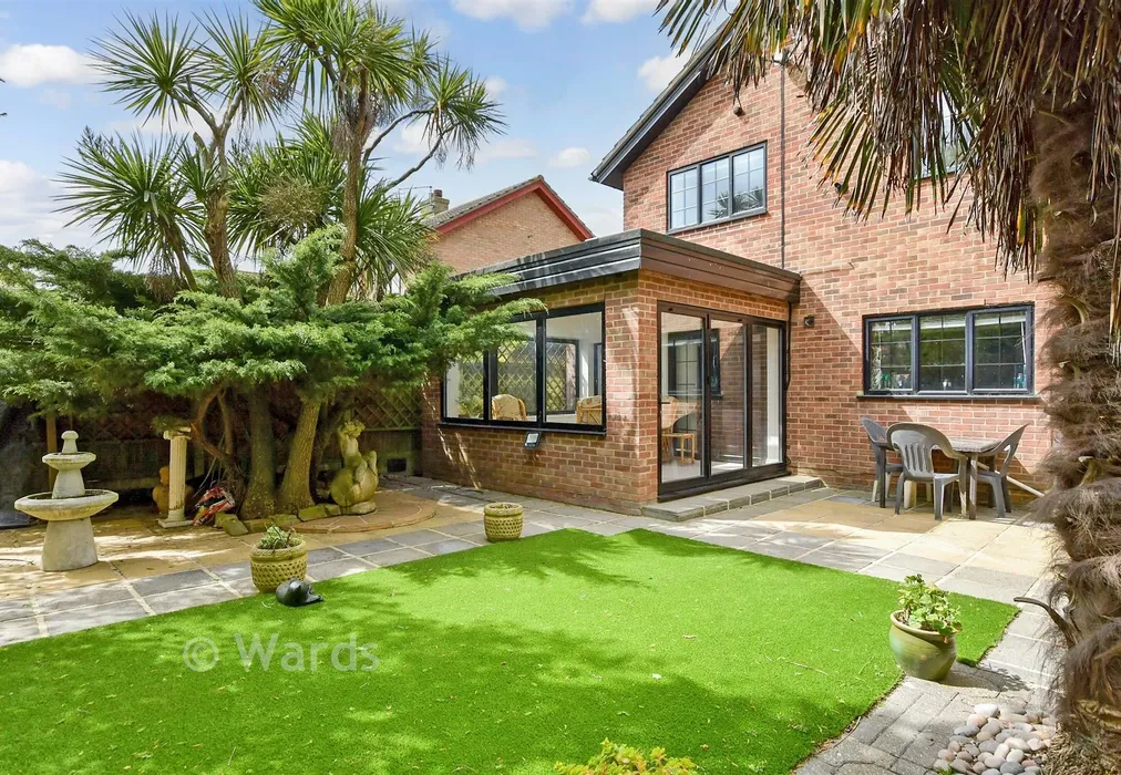 Rear Garden - Ellis Way, Herne Bay, Kent - Wards of Kent
